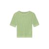 LAP Round Crochet Short Sleeve Knit As2Kh465