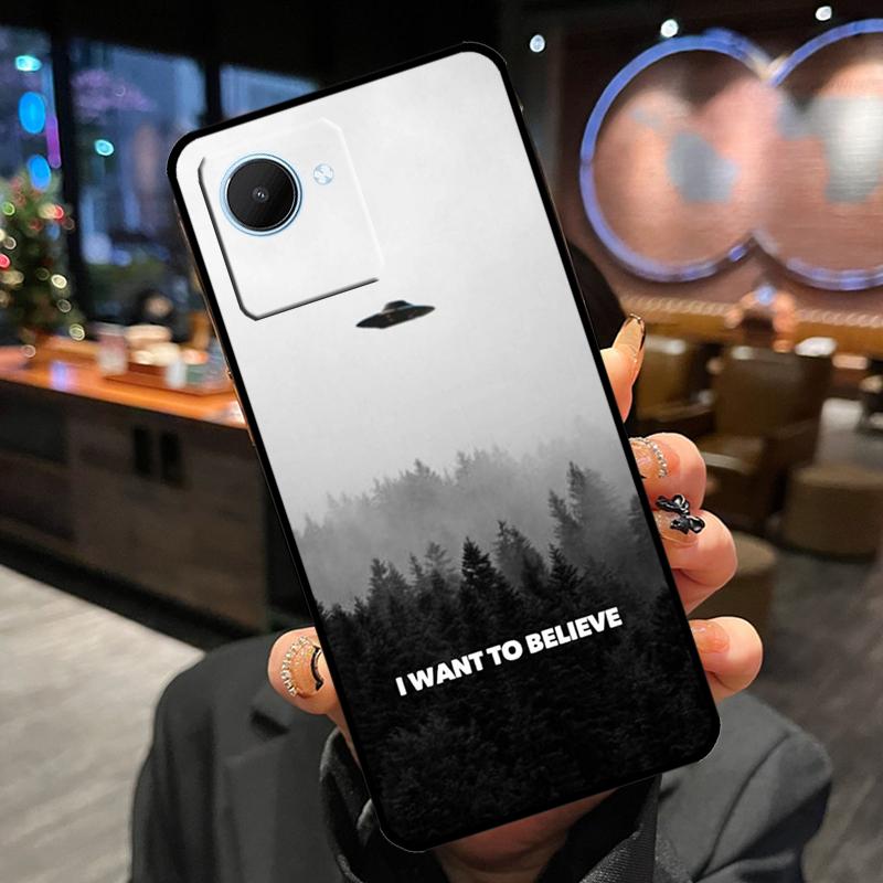 

The X Files I Want to Believe Case For Realme 14 Pro Plus 13 12 11 15 GT6 GT7 Pro C55 C51 C35 C53 C61 C65 C67 C63 C71 C75 Realme C75 4G