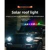 LED Solar Powered Cab Lights Punch-Free Wireless Truck Roof Lights Truck Pickup Warning Light for Pickup Trucks SUV Motorcycles