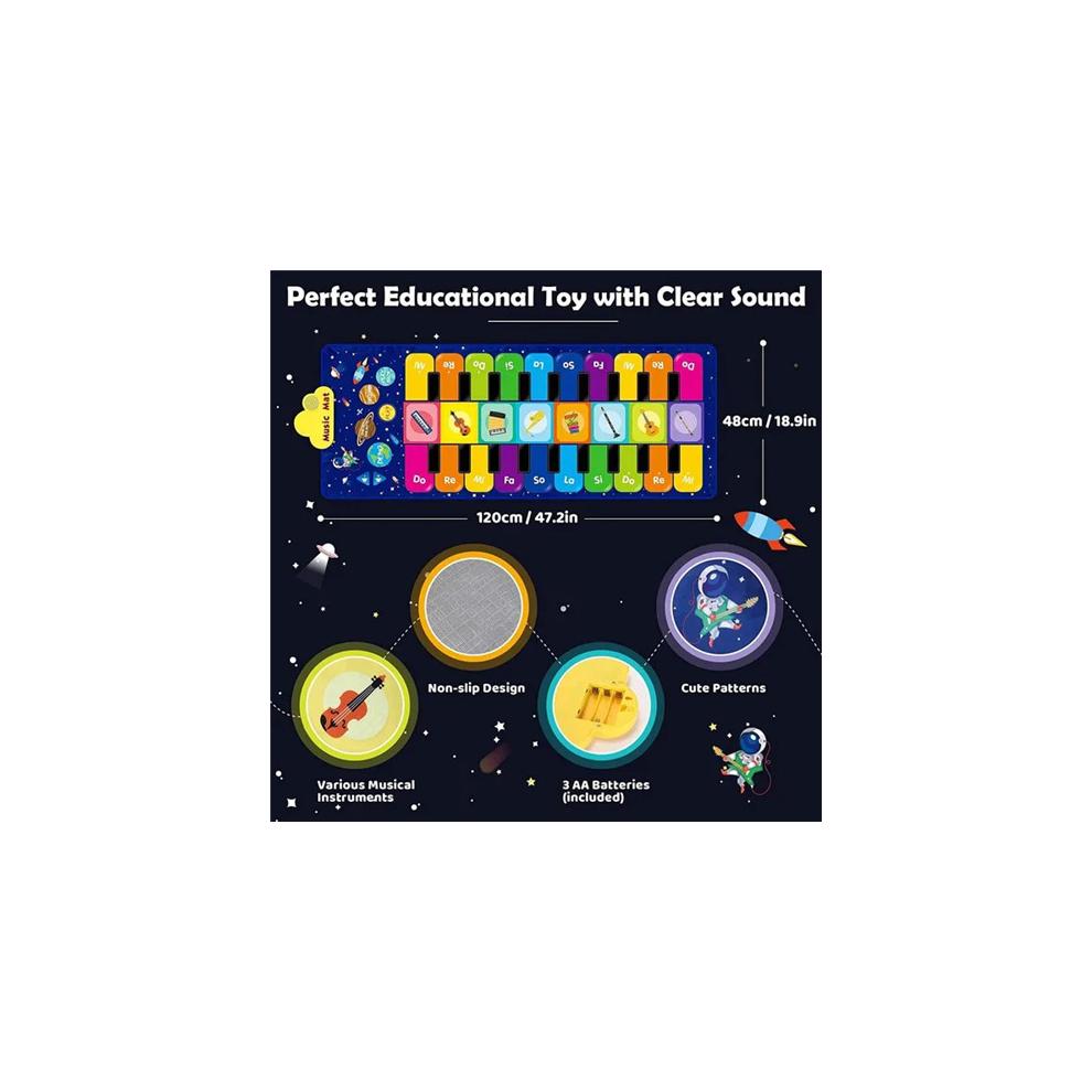 Baby Music Mat Toy Piano Educational Toys for Birthday Christmas Gifts