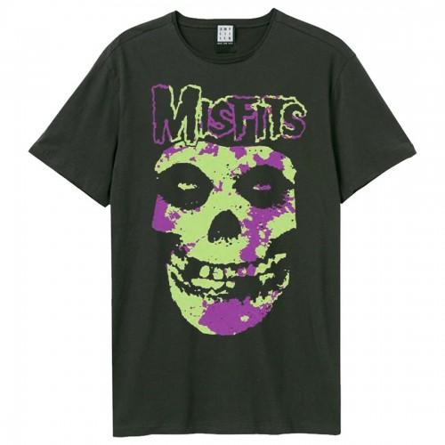 Amplified Unisex Adult Camo Skull Misfits T-Shirt