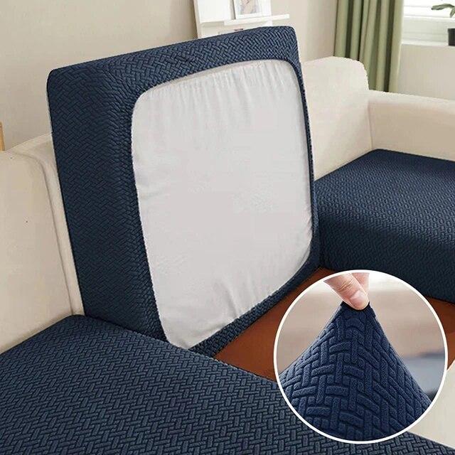Jacquard Sofa Seat Cushion Cover for Living Room Pet Kids Furniture Protector T-shaped Sofa Cover Elasticity Armchair Seat Cover