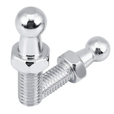 2Pcs M8 Ball Stud Bolts, Stainless Steel Bonnet Strut Mounts Replacement for Vehicle Hood Support Systems
