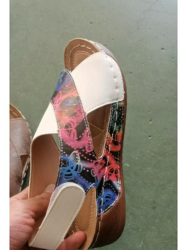 Damen Römische Plateausandalen: Sommerliche Zehenfreie Dicke Sohle, Vielseitig Strand Casual