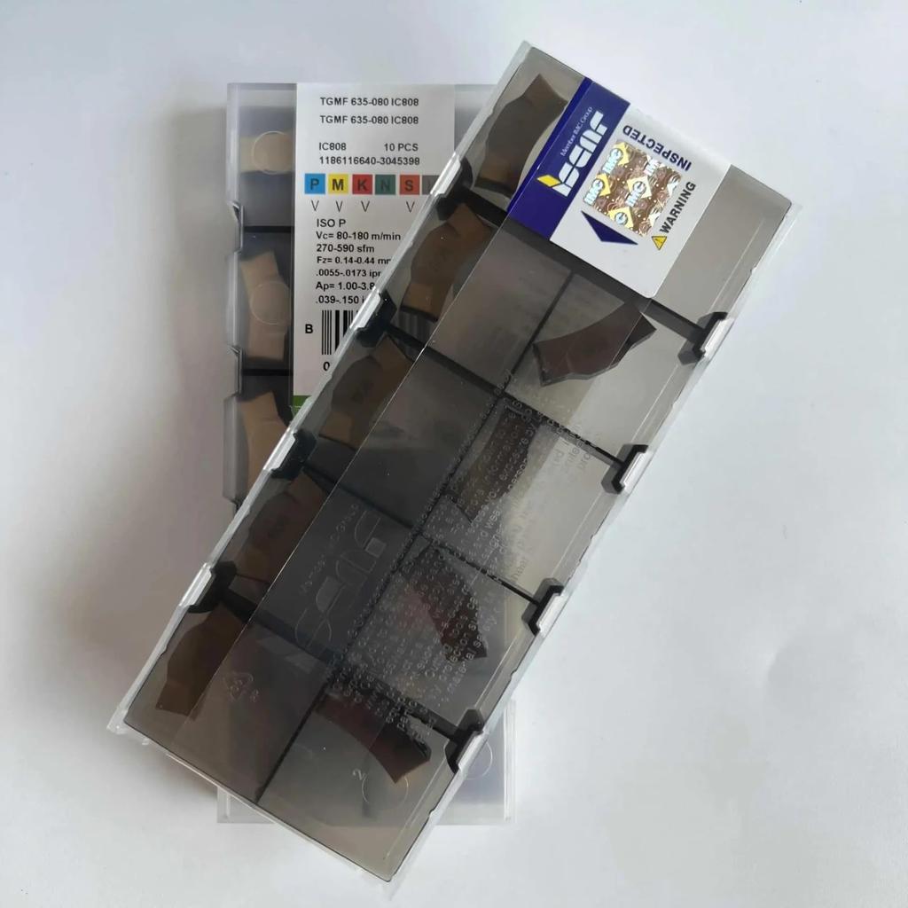 ISCAR / TGMF635-080 IC808 /Industrial indexable Carbide Inserts 10 PCS