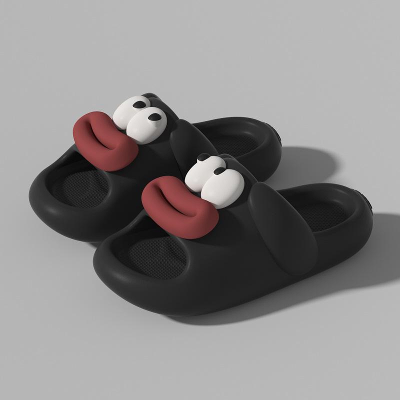 Fashion Unisex Funny Cartoon Platform Slippers Soft Comfortable Non-Slip Height Increasing Outdoor Indoor Wearable Summer 2025 New