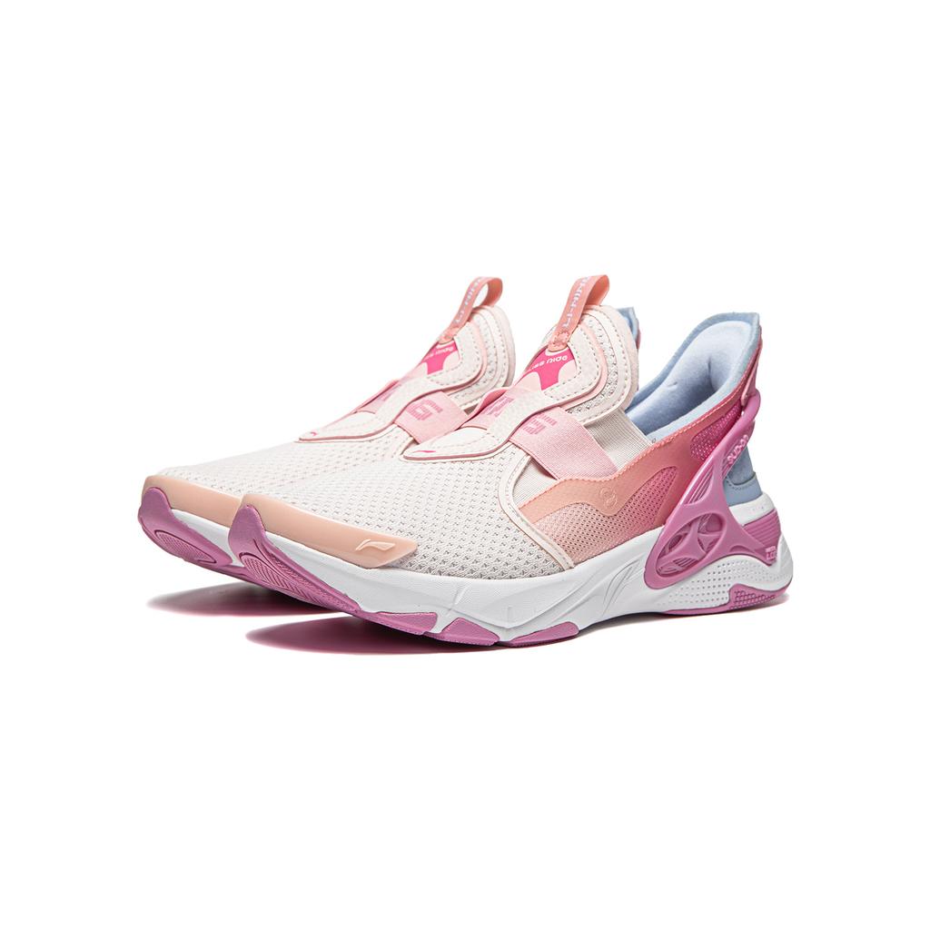 Li Ning Kids Color Block Comfortable Versatile Shock Absorption Rebound Support Low Top Casual Shoes Kids Casual Shoes YKCU102-6