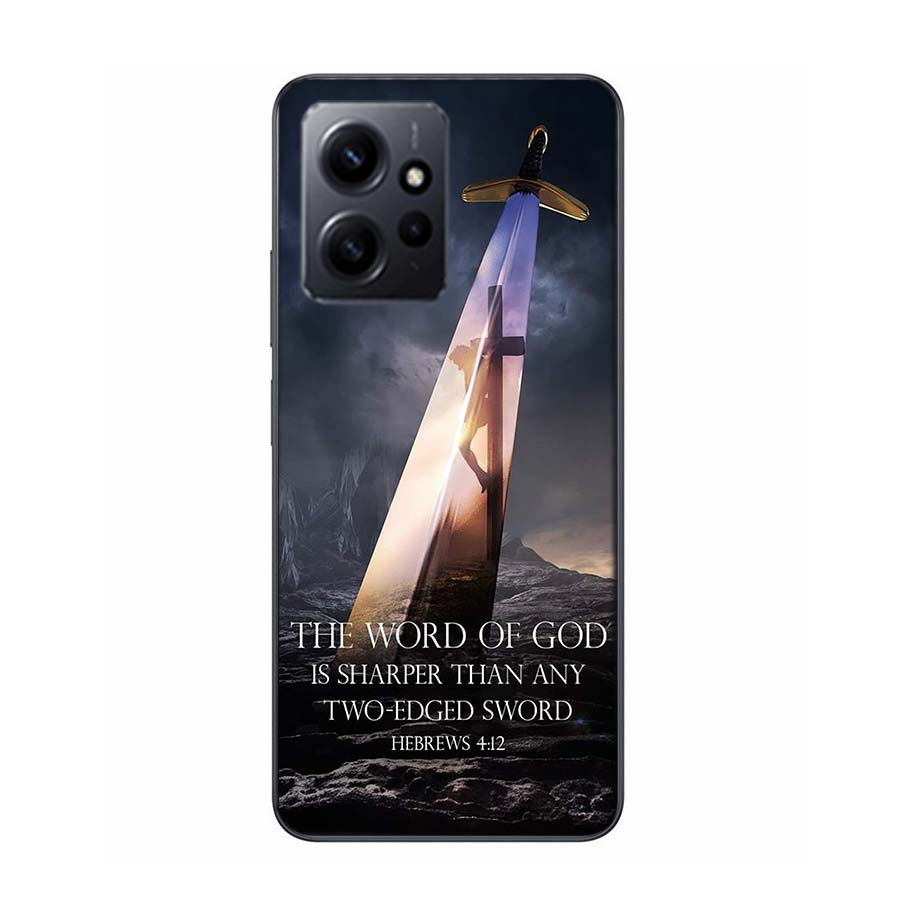 God Jesus Pray Phone Case For Redmi 12 13C 12C 15C 9 10 10C Note 13 Pro Plus 14 15 Pro 9T 9C 9A TPU Soft Cover Clear Cell Cases