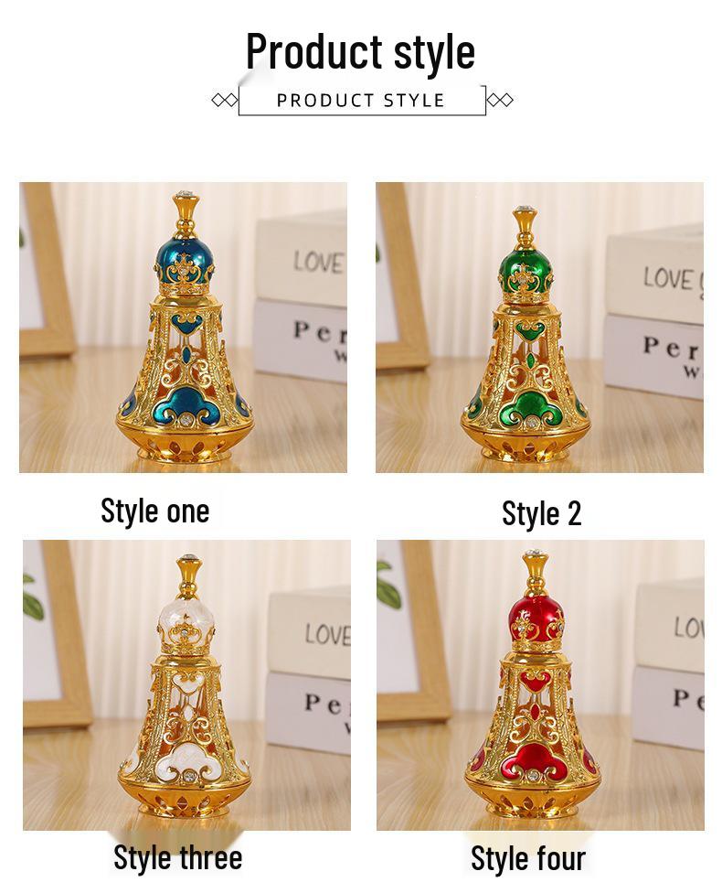 Exquisite Middle East Dubai Glass Perfume & Essential Oil Bottle Ornament