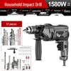 Multi-Functional Electric Impact Drill Set for Wall and Household Use