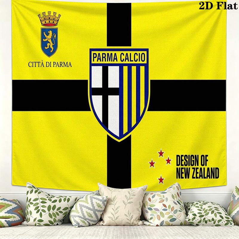 Parma Calcio Wall Tapestry Aesthetic Wall Hanging Printed Fabric Blanket Decorative Tapestries for Bedroom Living Room Home Decor