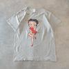 [USED] DELTA Betty Anime T-Shirt, Vintage, Size M, Gray, 14837