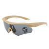 1 Stück Militär-Fans Explosionsgeschützte Brille CS Schießbrille Taktische Brille, Kurzsichtige Winddichte Sandreitbrille