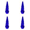 Bullet Valve Caps Car Motorcycle Wheel Tire Valve Caps Alloy Spike Shaped Aluminum Car Styling Auto Exterior Accessories 4Pcs