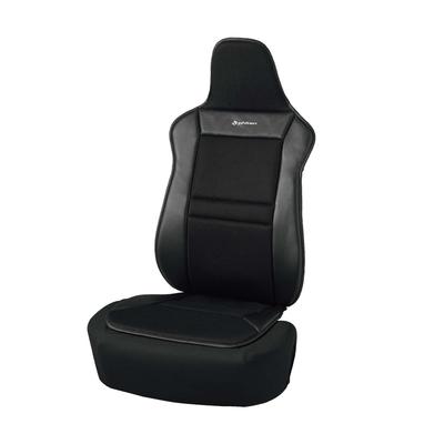BONFORM Phiten Carbon Aqua Titanium Sitzbezüge für Beifahrer Einzelsitze vorne, Sitz, Schwarz, 4088-91BK