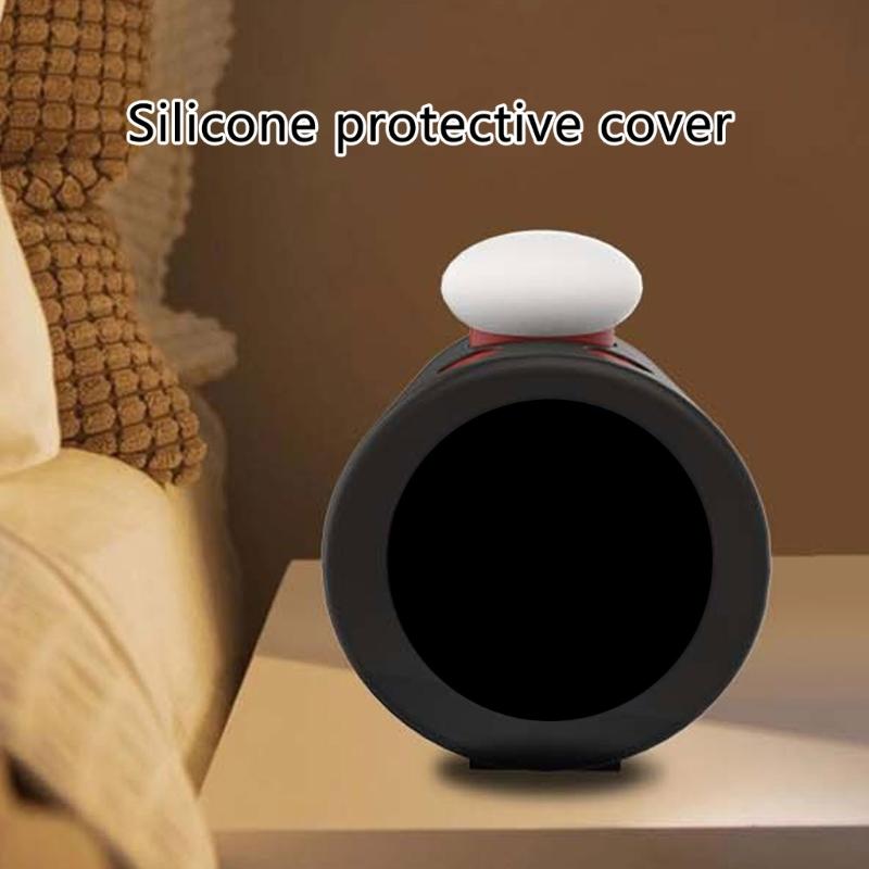 Full Coverage Soft Silicone Cover Shell Scratch Resistant Guard Sleeve for Sound Clock Alarmo Users Enhances Protections