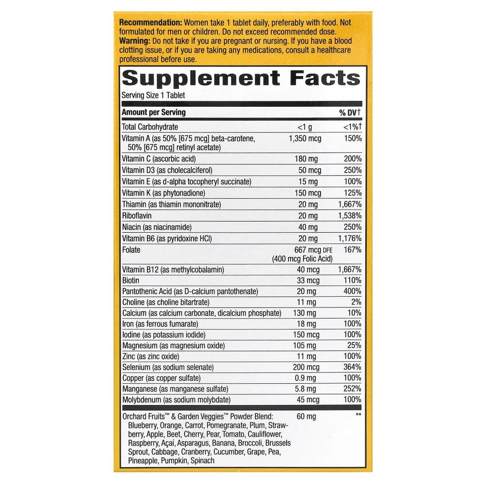 Nature's Way Alive! Women's Ultra Potency Multivitamin 60 Tablets