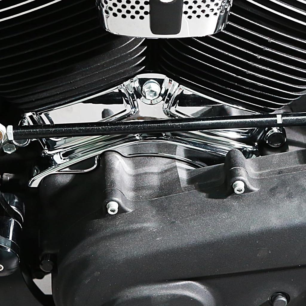 Chrome Metal Cylinder Base Cover for Harley Touring 2017-2023 Street Road Glide FLHX FLTRX FLHT
