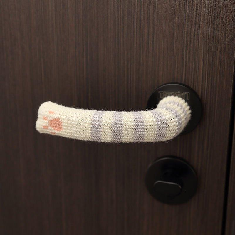 1PC Cute Cat Claw Chair Foot Cover, Various Designs, Knitted Door Handle Protective Cover, Non-slip and Durable Thickened Chair Foot Socks