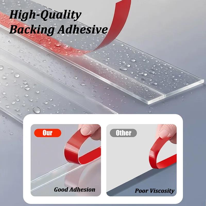 Przezroczysta Krawędź Okna Wodoodporna Listwa Blokująca Deszcz Parapet Balkonowy Listwa Odprowadzająca Wodę Wodoodporna Wiatroodporna Listwa Uszczelniająca Obróbka Blacharska