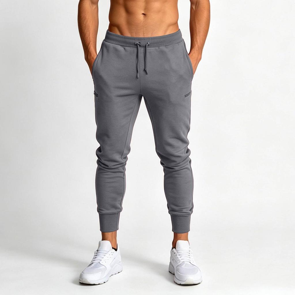Men's Athletic Joggers Casual Slim Fit Tapered Pants for Running Training