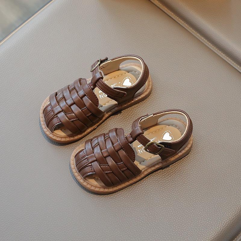 Closed-Toe Sandals for Girls and Boys Walkers Soft-Sole Anti-Slip Kids Beach Shoes, Toddler Casual Comfortable Footwear