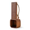 Wooden Coffee Spoons Walnut Wood Hanging Rope Coffee Measuring Scoop Ground Beans Square Tea Sugar Spoon for Home Office