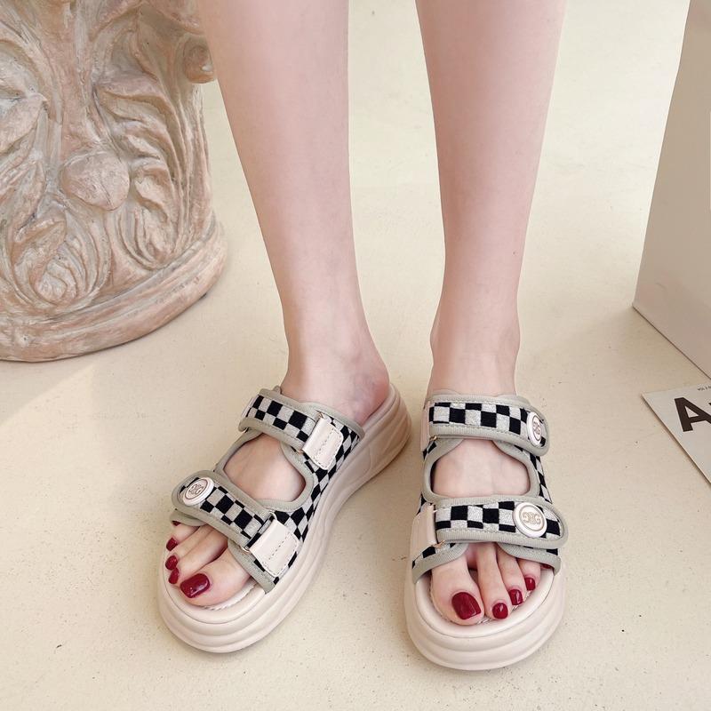 Women's Summer Shoes Platform Slippers Designer Casual Slip-on Flats Slides for Woman