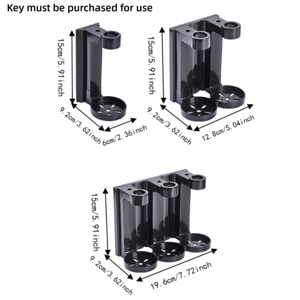Easy Installation Bathroom Dispenser Rack 1/2/3 Head Bathroom Soap Holder  Tile Surface