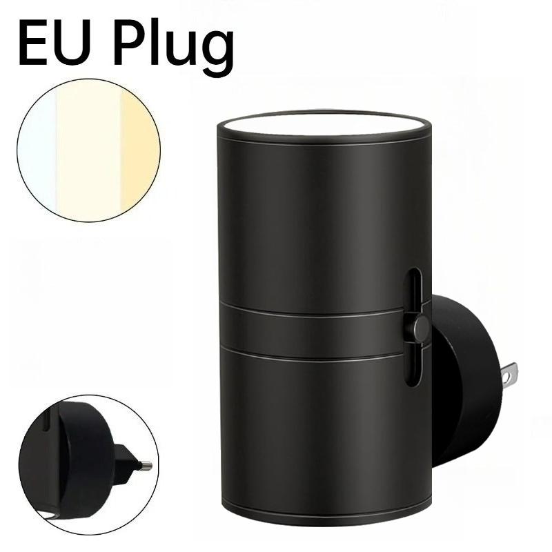 Plug-in LED Night Light Dimmable 3 Color Modes Auto On/Off Light Sensor Ultra Slim Nightlight for Bedroom Hallway Bathroom