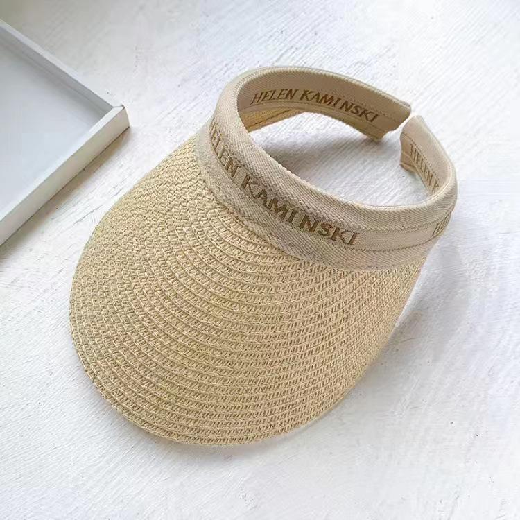 Women's Summer Straw Sun Hat - Duckbill Cap for Travel and Beach