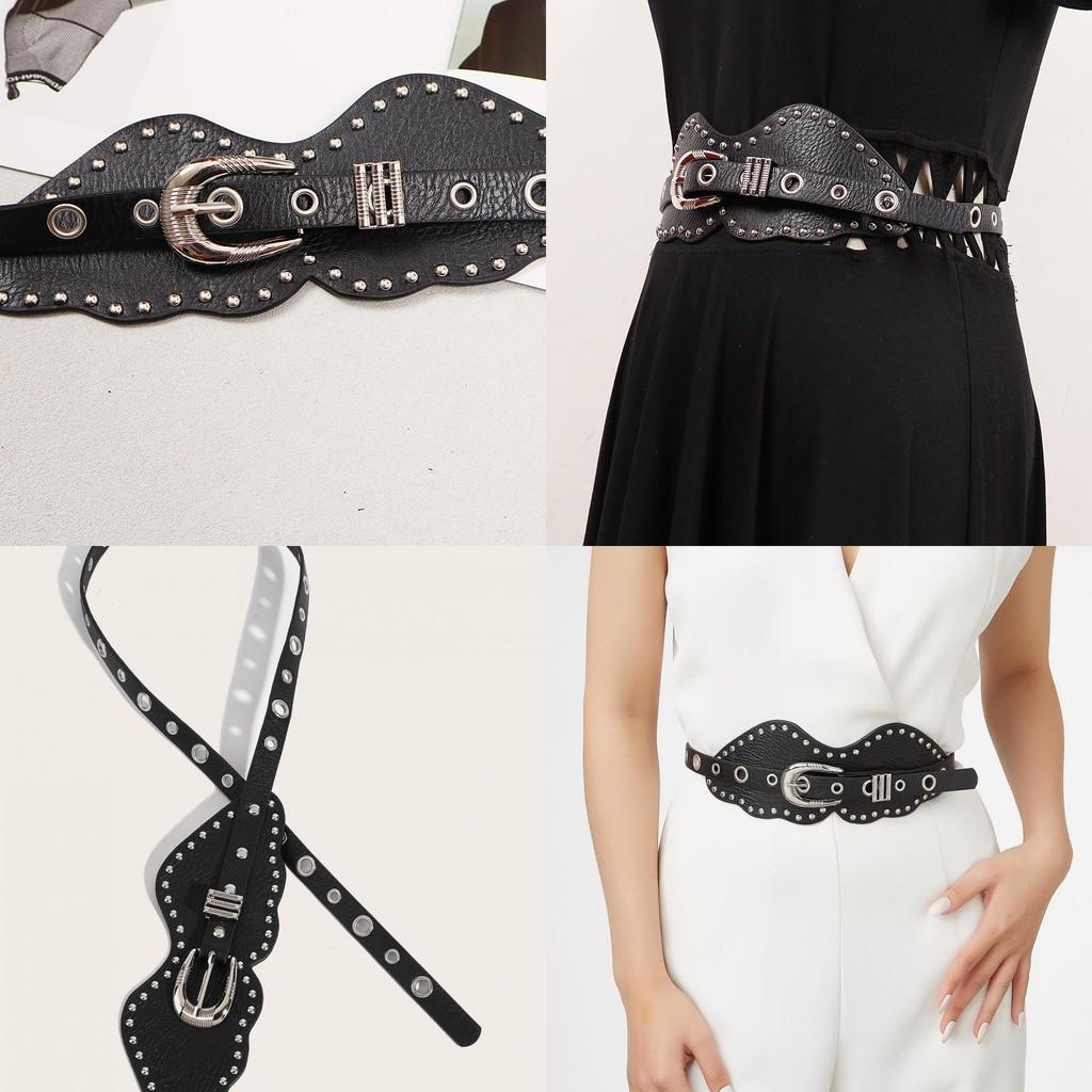 Inspired Faux Leather Belt With Metal Pin Buckle For Daily Streetwear Style