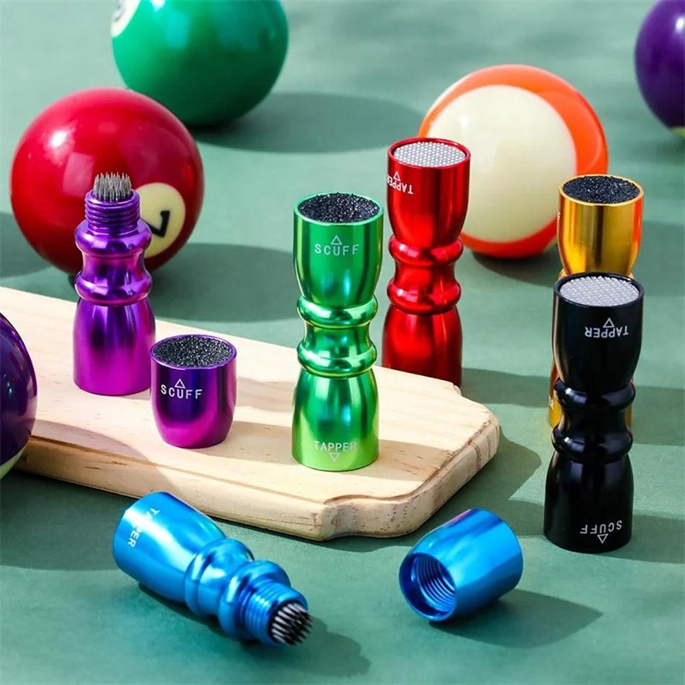 Colorful Cue Tip Shaper 3 in 1 Shaper Aerator Tapper Colorful Tip Trim Tool Billiard Accessories