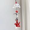 Origami Crane Charm: Handmade Girlish Heart Bag, Camera Backpack, Mobile Phone Chain, Keychain Pendant, Wind Chime, Lanyard.