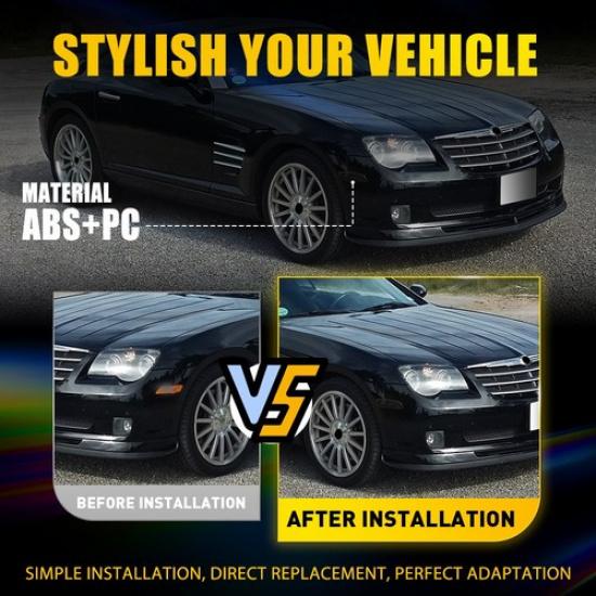 4X Smoked Len Front Side Marker Light Housing For 2004-2008 Chrysler Crossfire J