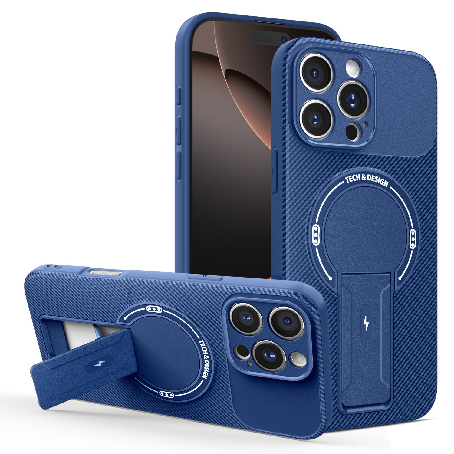 

Folding Stand Holder Magnetic phone Case For iPhone 17 Air 16 Pro Max 16e 15 14 Plus 13 12 11 Wireless Charge Shockproof Cover iPhone 11