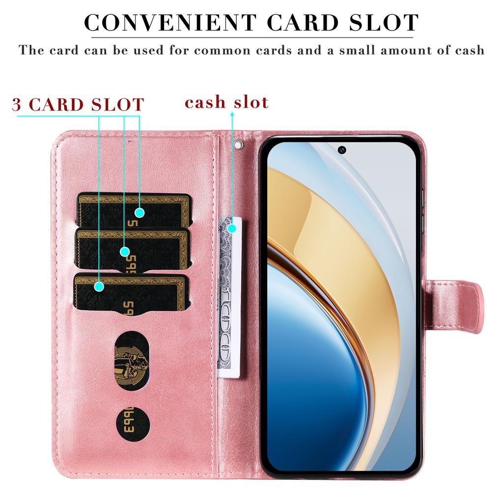 Zipper Wallet Case for Vivo Y300 5G/Y200 5G/V40 Lite (Indonesia) 5G/4G Calf Texture Leather Phone Cover