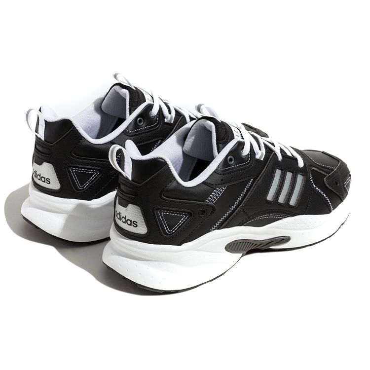 Adidas Neo JZ Runner Leather Suede Trendy Comfortable Slip Resistant Durable Lightweight Low Top Casual Shoes Unisex Casual Shoes Black White IG9431