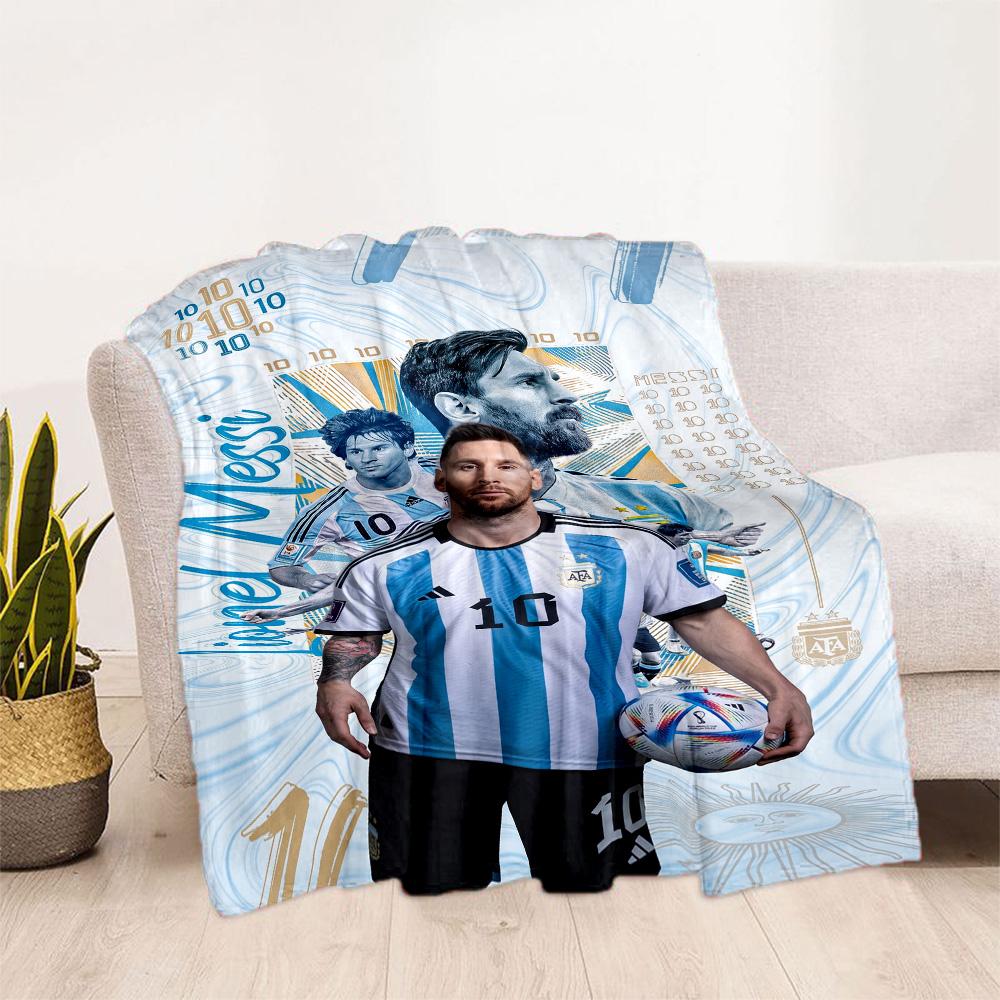 Messi 252 Blanket Durable Comfort Great for Office Chair Sofa for All Occasions Digital Print Best Holiday Gift for Friends Family