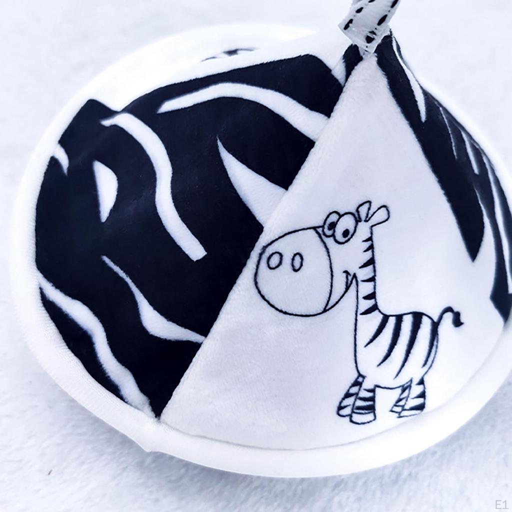Baby Crib Mobile, Rattles Hanging Bed Bell Toy Black and White Mobile for Girls