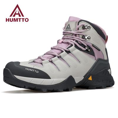 Non-slip Hiking Boots Leather Women's Ankle Boots Winter Outdoor Safety Sneakers Breathable Trekking Shoes for Women