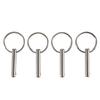 4 Pcs Quick Release Pin 1/4 Inch, Full 316 Stainless Steel, Bimini Top Pin, Marine Hardware, All Parts Are Made Of 316 Stainless
