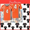 Stilvolles Haikyuu Cosplay Unisex T-Shirt mit Karasuno-Logo für Anime-Fans