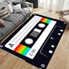 Retro Cassette Tape Design Carpet suitable as a non-slip mat for the living room or bedroom sofa