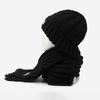 Thick Warm Wrap Hat & Scarf Warm Set Acrylic Blended Cashmer Keep Warm Cap  For Travel Outdoor