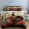Warrior with spear motif. Bedding sets Duvet cover sets Duvet covers Pillowcases(1 * Duvet Cover 2 * Pillowcases without duvet insert)