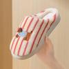 Winter New Warm Cotton Slippers Home Thick Bottom Non-slip Fluffy Slippers Couple Indoor Slippers