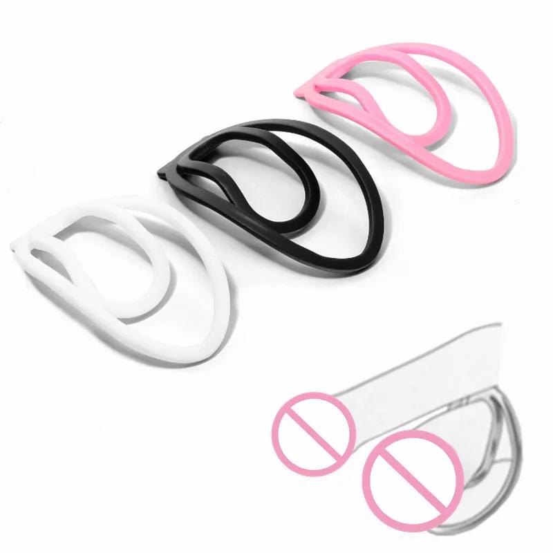 Hollow Fw-Clip oculto para pene, bloqueo de castidad, bragas masculinas, Dispositivo de Castidad, Clip de entrenamiento de vagina falsa, jaula para pene, juguetes sexys para hombres, juguete sexual