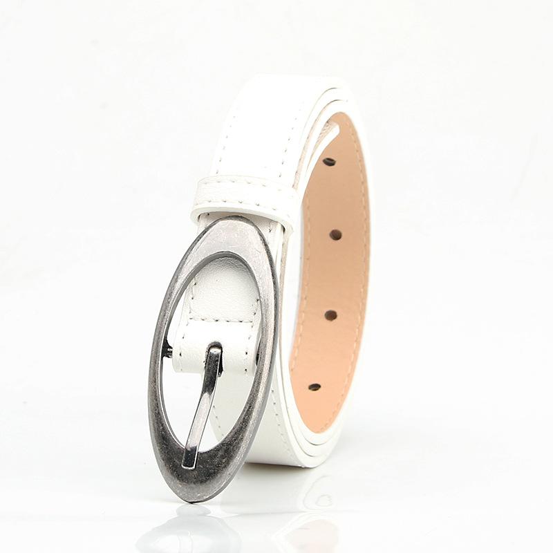 New Oval Pin Buckle Women's Belt Decorative Dress Suit Jeans Simple Versatile Belt
