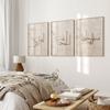 3 piezas/set Lienzo Islámico Musulmán Impresión Caligrafía Árabe Minimalista Póster de Arte de Pared para Eid Al-Fitr Sala de Estar Decoración del Hogar Regalos